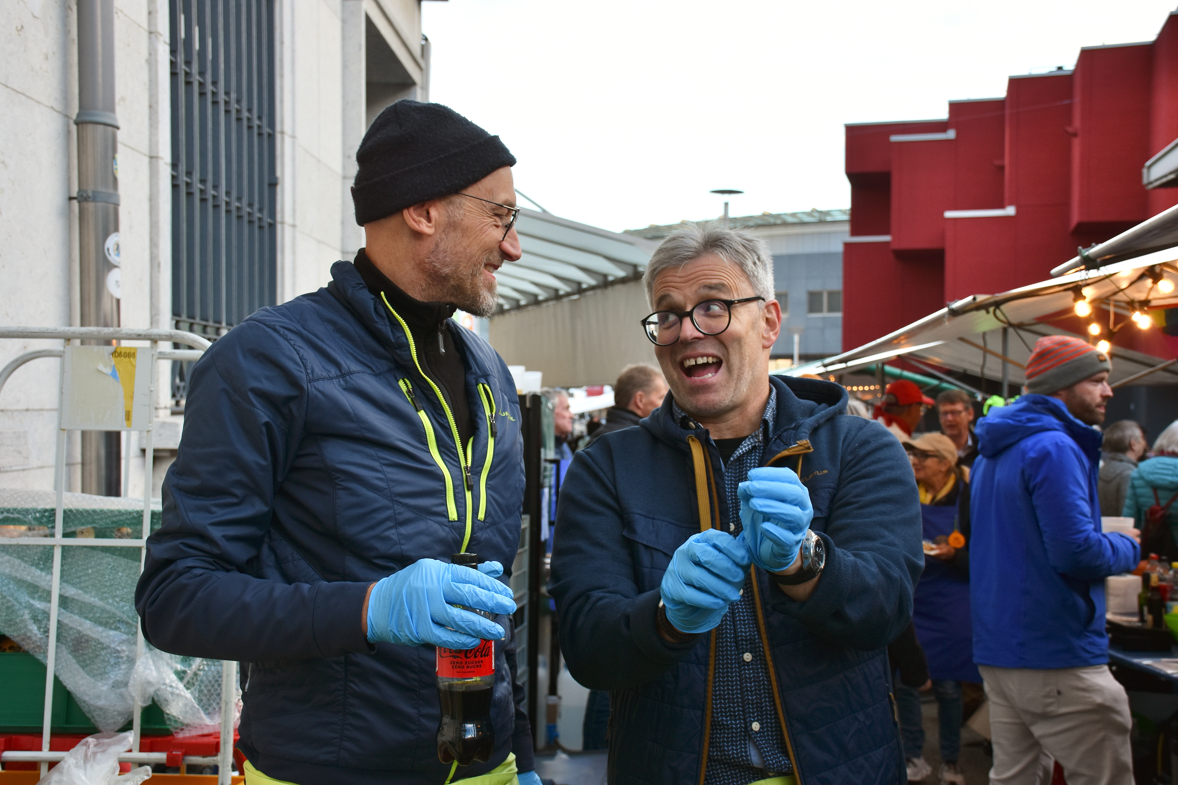 Marc Lehmann und Iwan Gasche an der Chürbisnacht