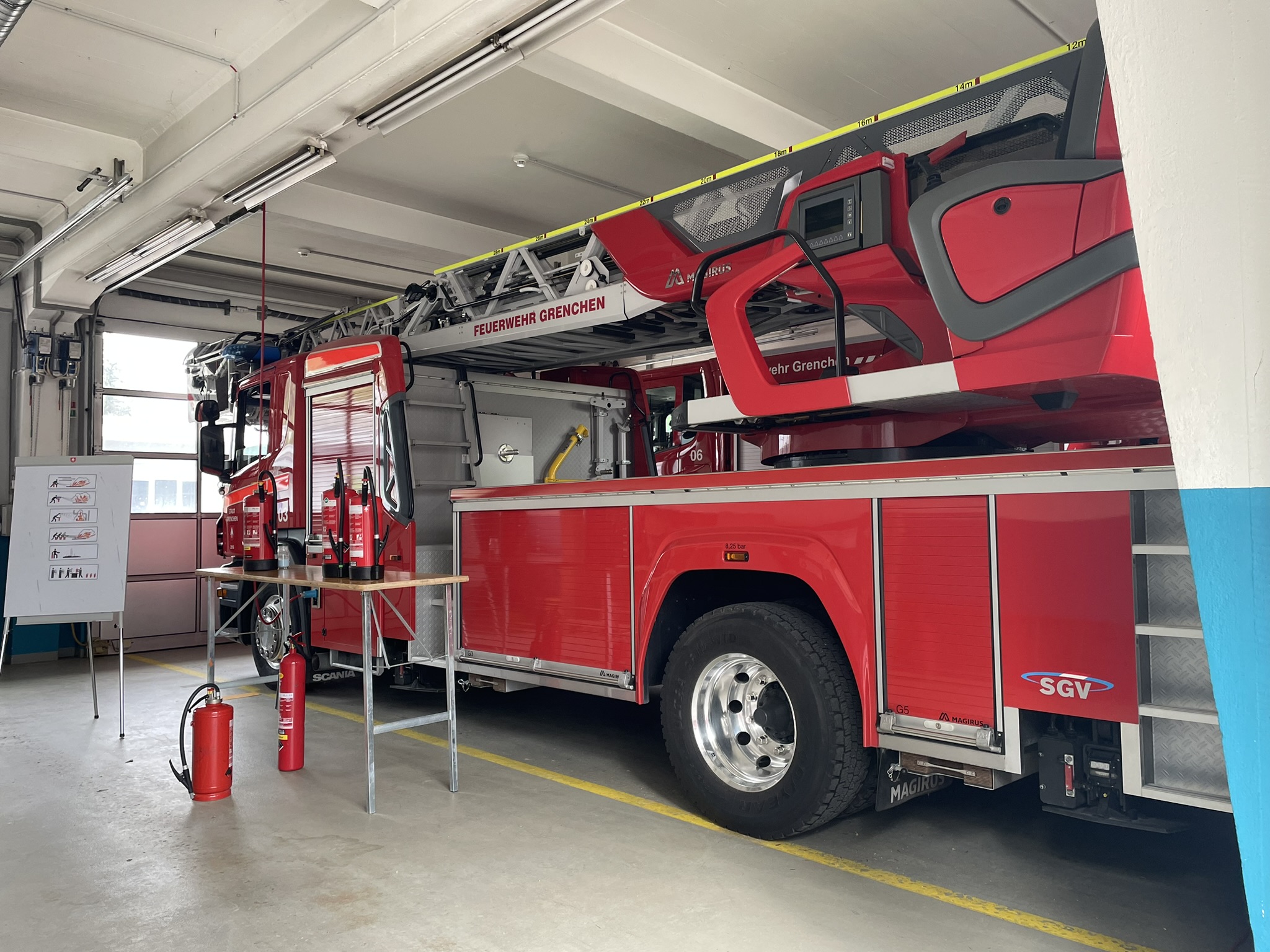Feuerwehrübung Feuerwehr Grenchen