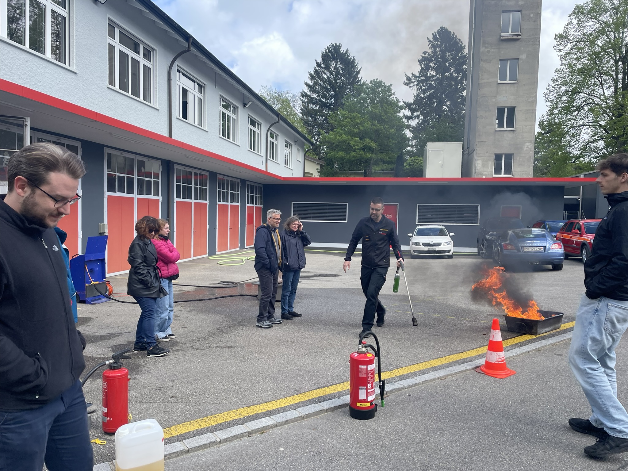 Feuerwehrübung Feuerwehr Grenchen