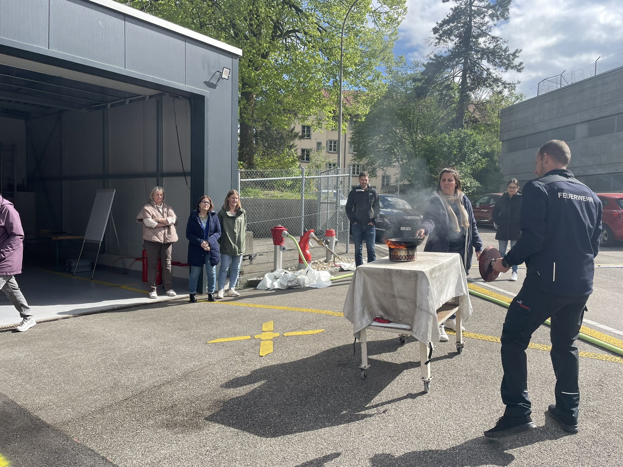 Feuerwehrübung Feuerwehr Grenchen